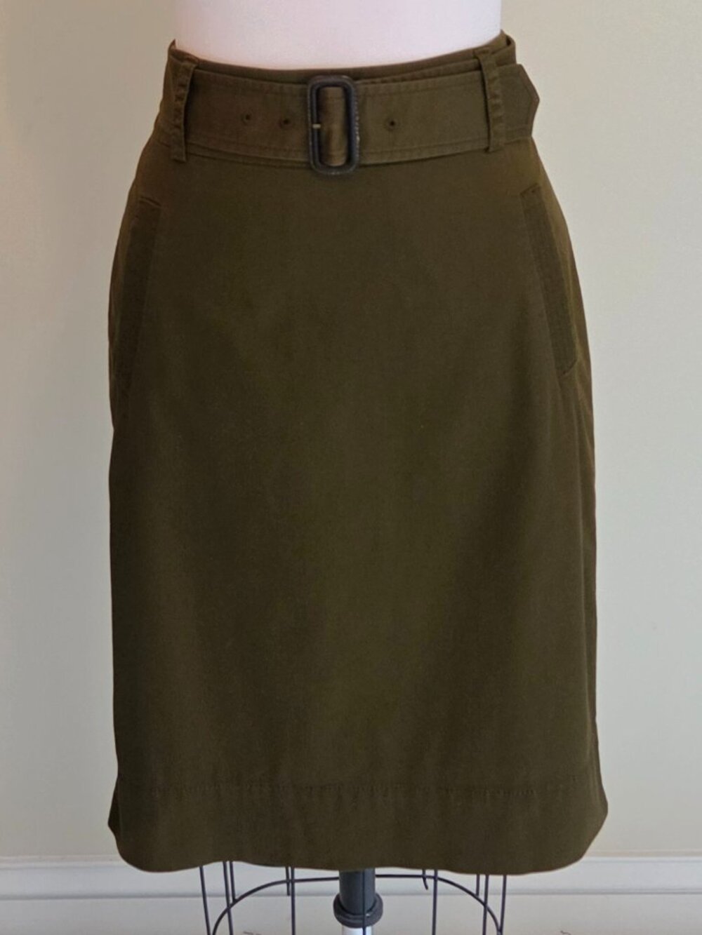 Banana Republic Olive Green Pencil Skirt